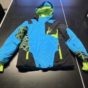 Spyder Kids Blue and Green Jacket